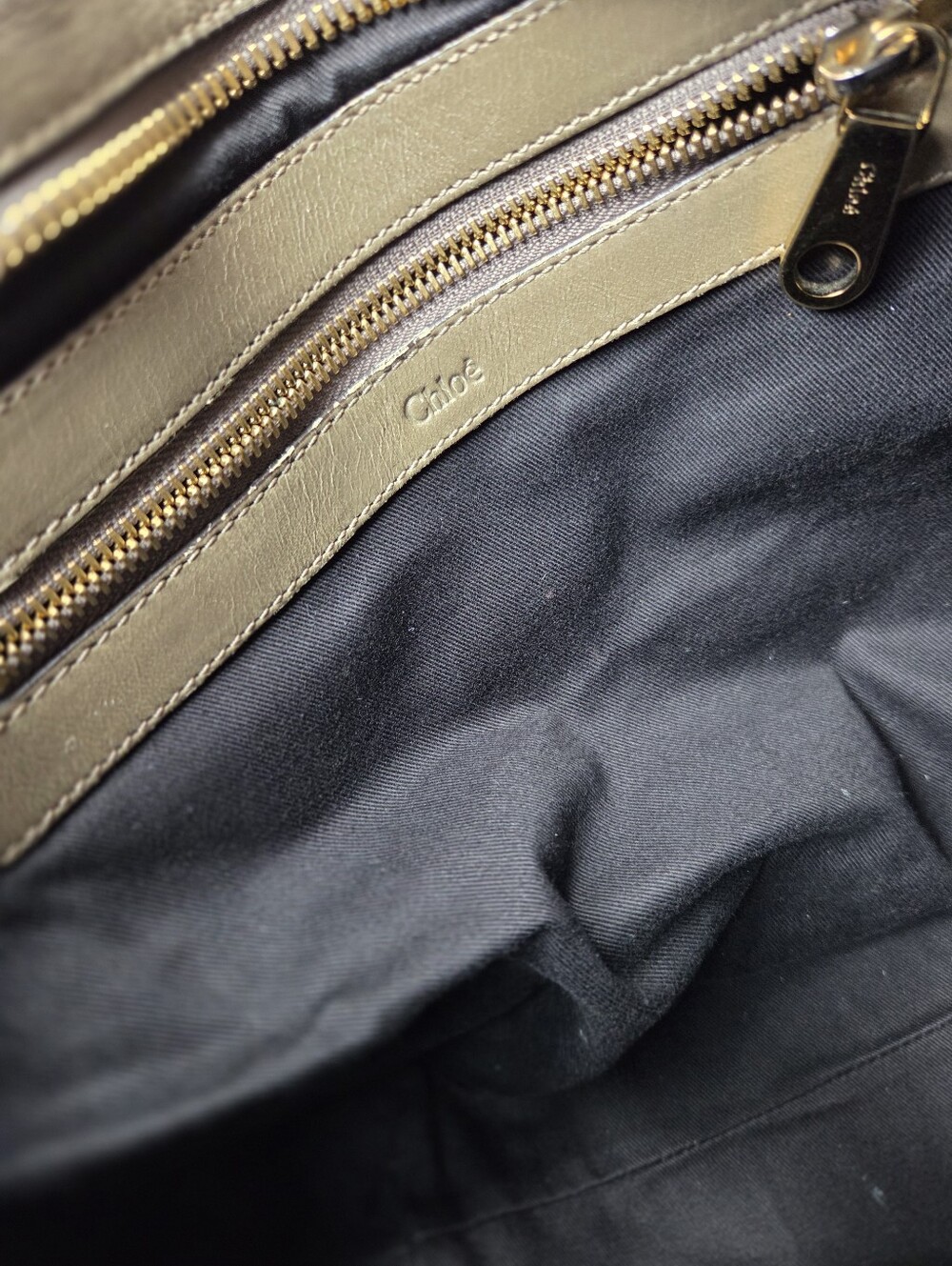 Chloe Leather Top-Handle Satchel with Gold Hardware - Picture 12 of 15